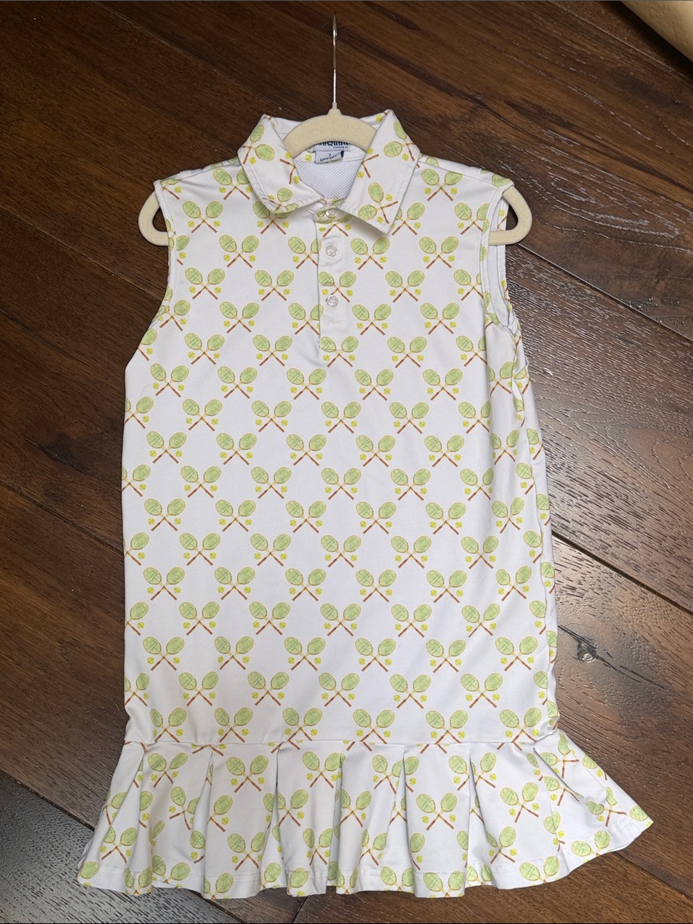 Blue Quail - Girls Retro Tennis Polo Sleeveless Dress - Size: 7Y